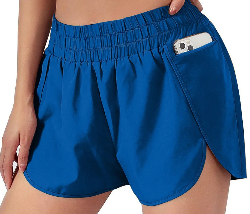 Women’s Running Shorts with Zipper Pocket