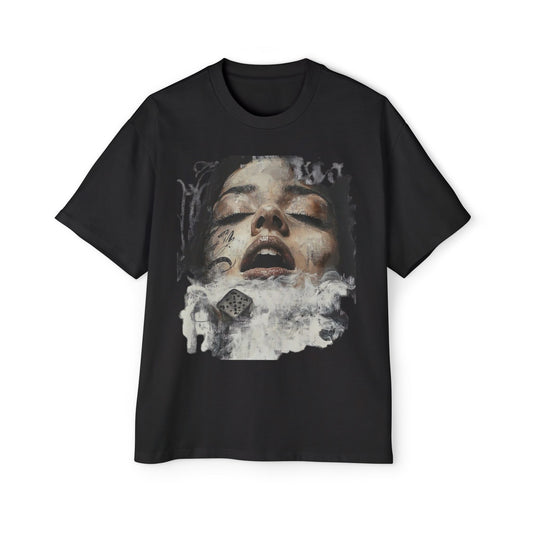 Oversized Tee - Free Smoke No Risk No Reward Design