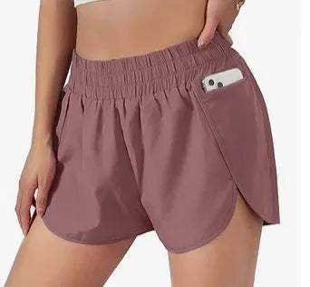 Women’s Running Shorts with Zipper Pocket