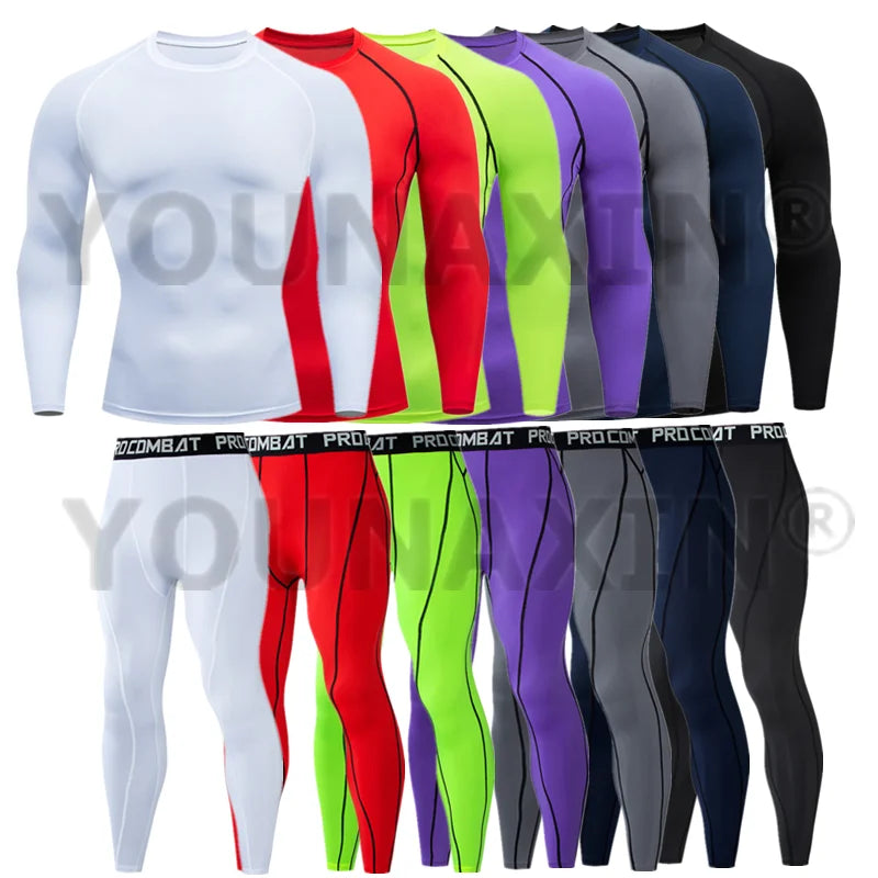 Men's Short Sleeve T-Shirts Long Sleeve Top Base Layer Leggings Pant Tight Running Trousers Gym Sports Shorts S M L XL 2XL 3XL