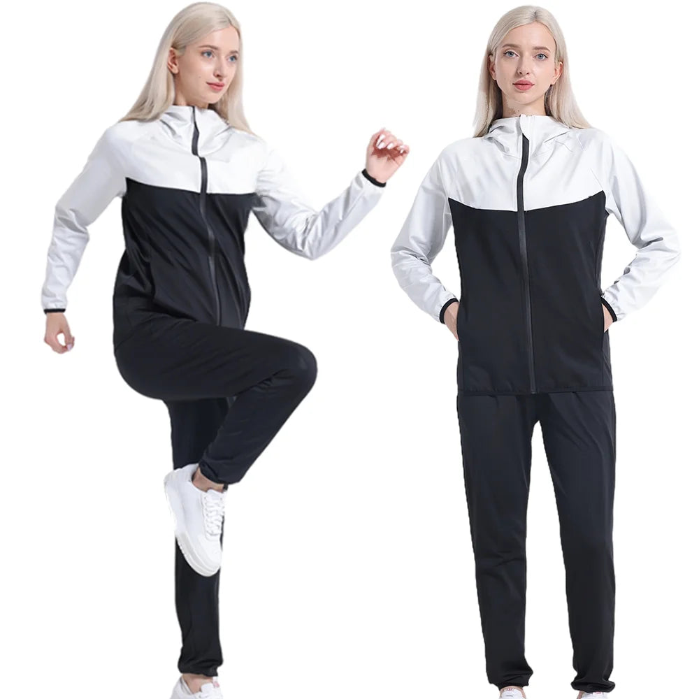 Women’s Two Piece Sweat Sauna Suit Set