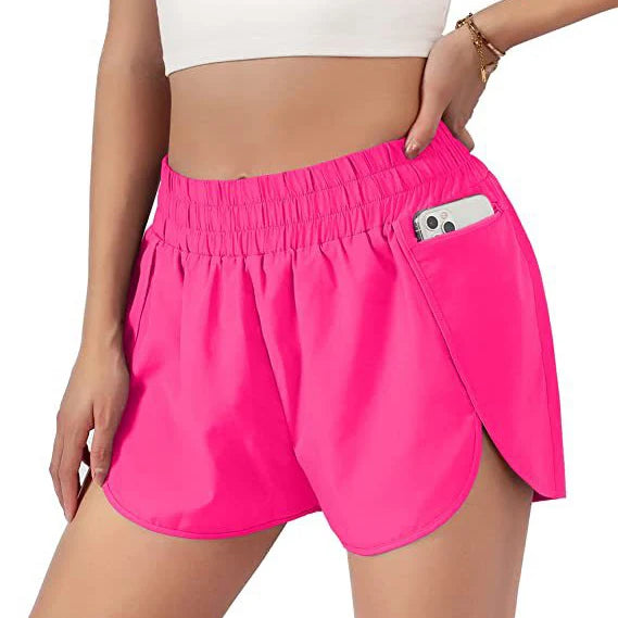 Women’s Running Shorts with Zipper Pocket